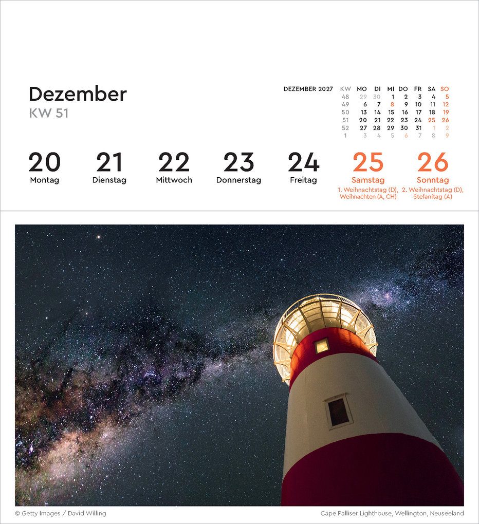 Weitere Ansicht: Leuchttürme - KUNTH Postkartenkalender 2027