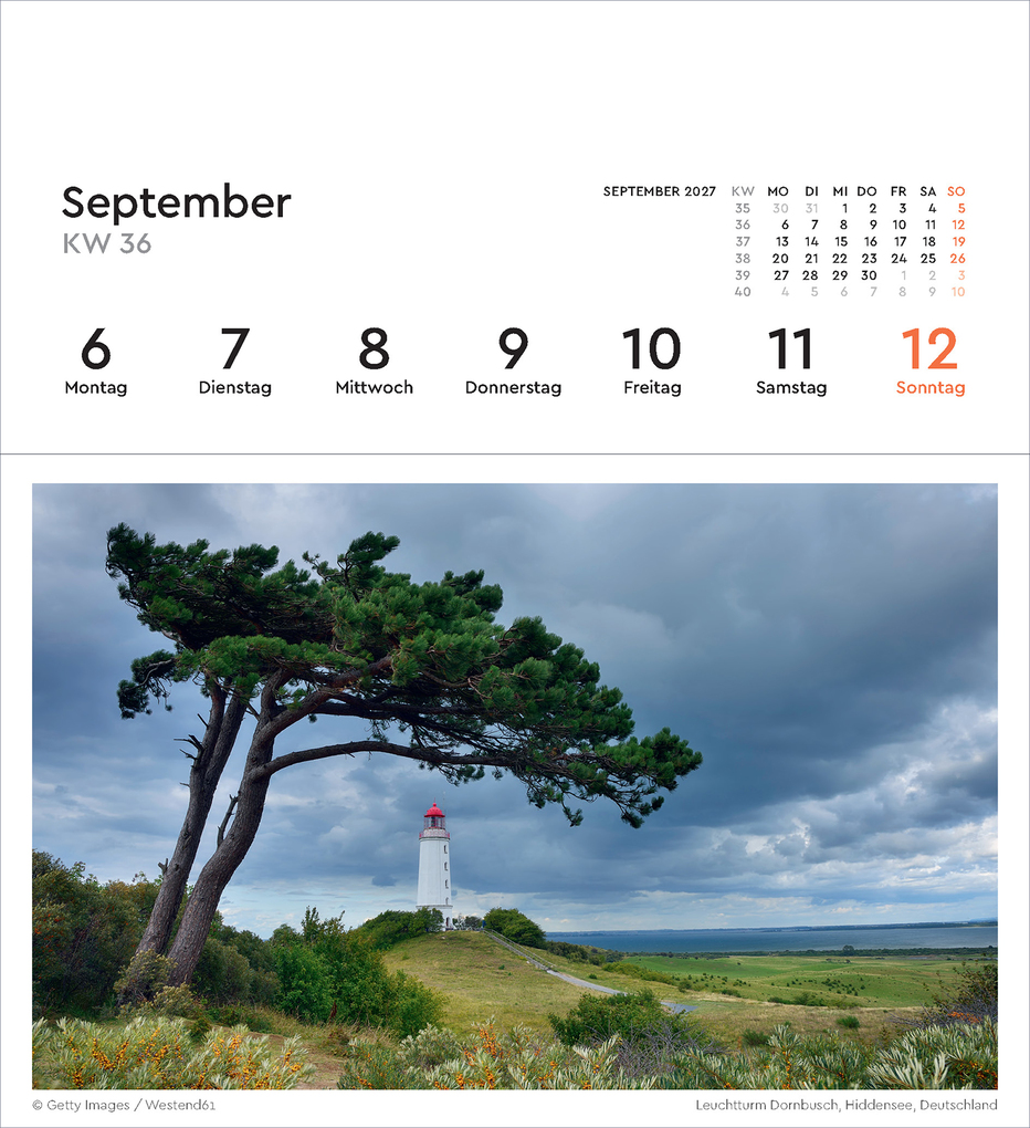 Weitere Ansicht: Leuchttürme - KUNTH Postkartenkalender 2027