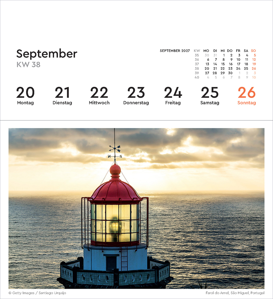 Weitere Ansicht: Leuchttürme - KUNTH Postkartenkalender 2027