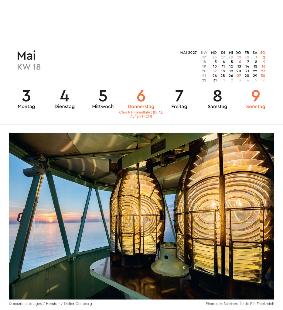 Weitere Ansicht: Leuchttürme - KUNTH Postkartenkalender 2027