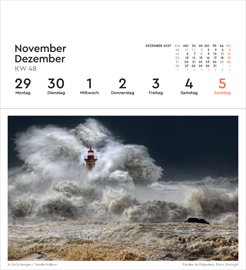 Weitere Ansicht: Leuchttürme - KUNTH Postkartenkalender 2027