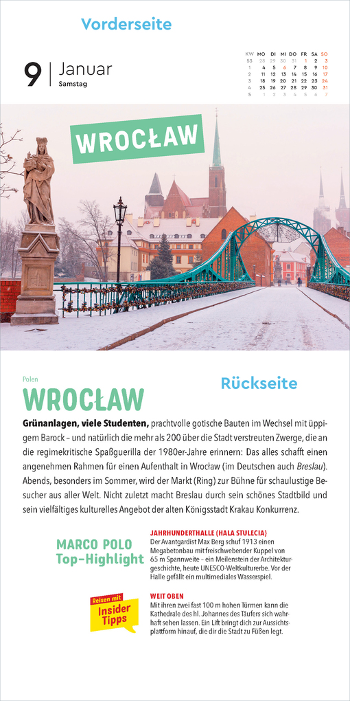 Weitere Ansicht: Abreißkalender MARCO POLO: Mit 365 Insidertipps durch Europa 2027