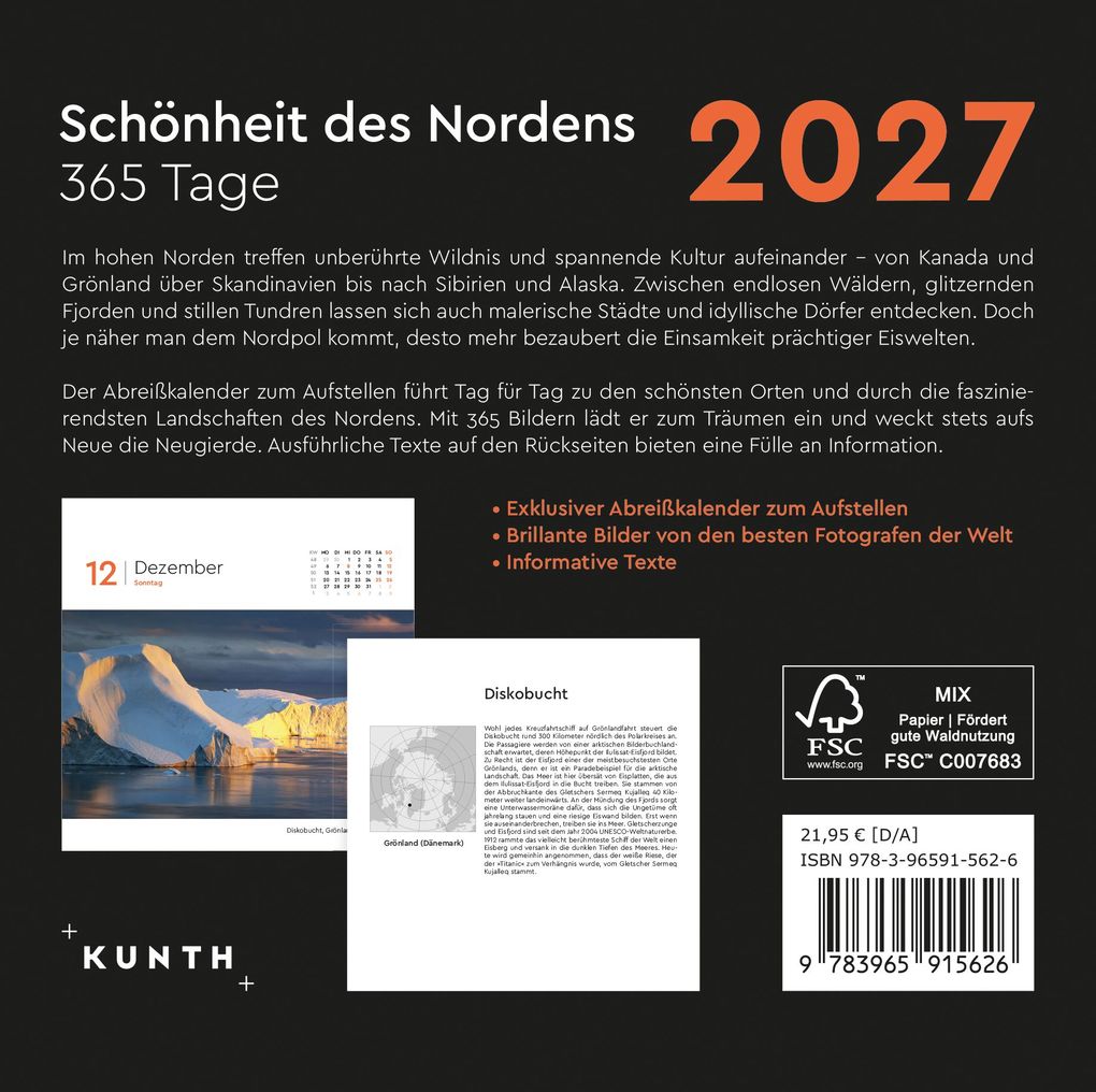 Weitere Ansicht: Schönheit des Nordens - KUNTH 365-Tage-Abreißkalender 2027