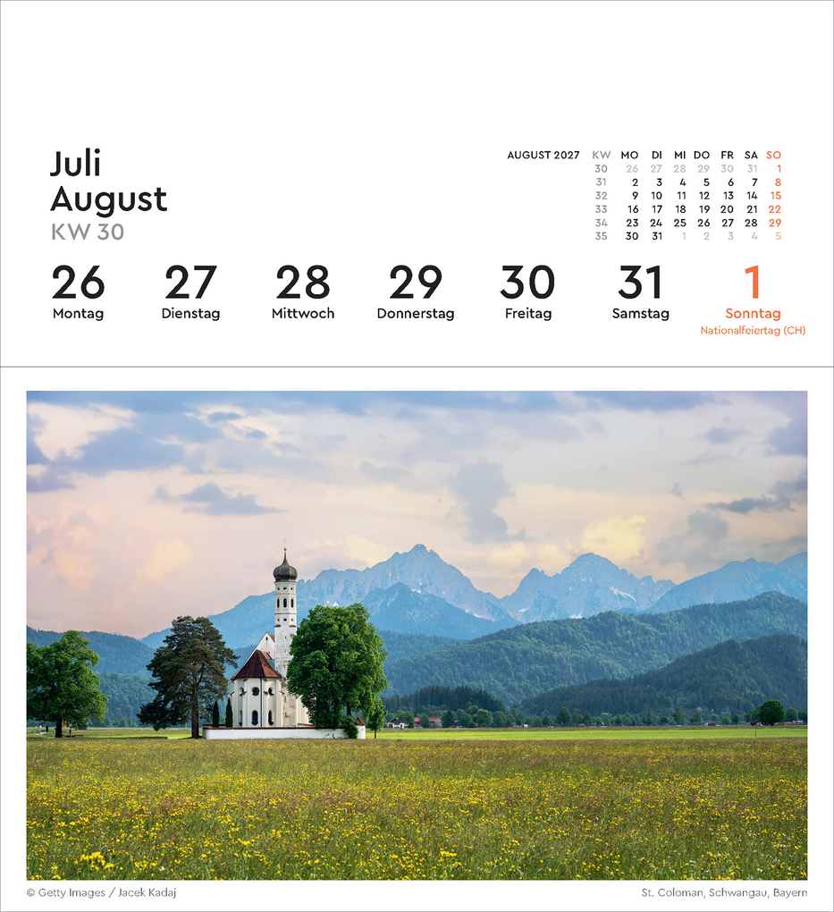 Weitere Ansicht: Deutschland - KUNTH Postkartenkalender 2027