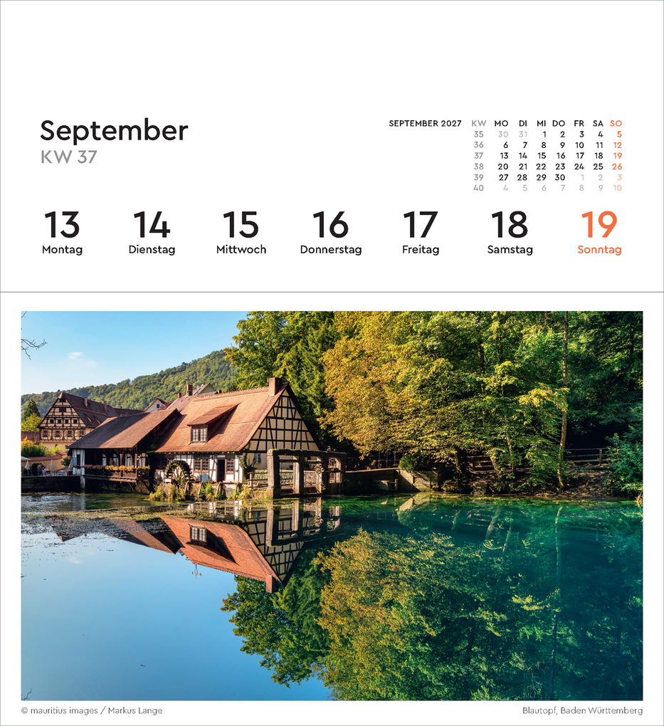 Weitere Ansicht: Deutschland - KUNTH Postkartenkalender 2027