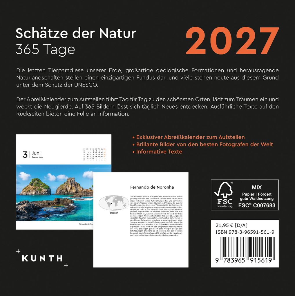 Weitere Ansicht: Schätze der Natur - KUNTH 365-Tage-Abreißkalender 2027