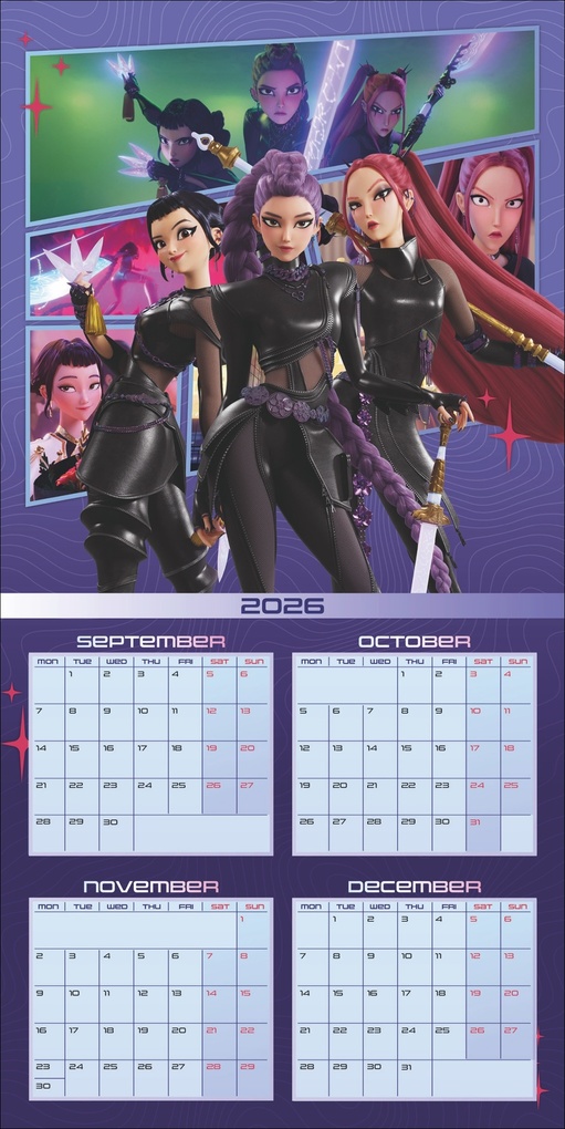 Weitere Ansicht: KPop Demon Hunters Broschurkalender 2027