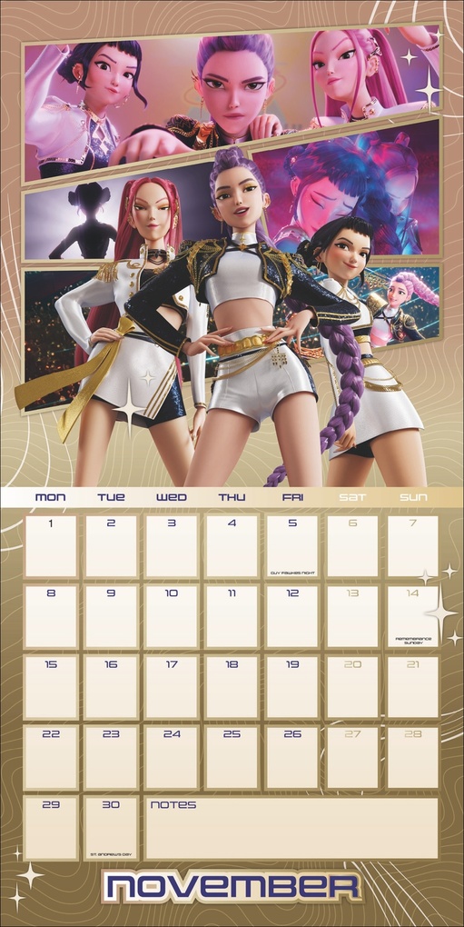 Weitere Ansicht: KPop Demon Hunters Broschurkalender 2027