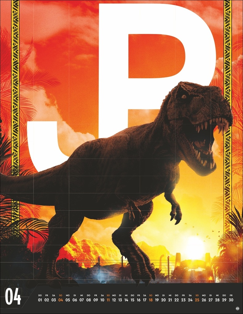 Weitere Ansicht: Jurassic Filmplakate Posterkalender 2027