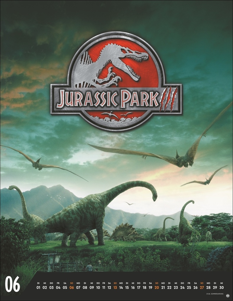 Weitere Ansicht: Jurassic Filmplakate Posterkalender 2027