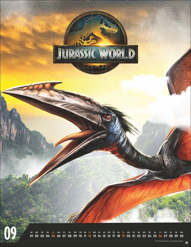 Weitere Ansicht: Jurassic Filmplakate Posterkalender 2027