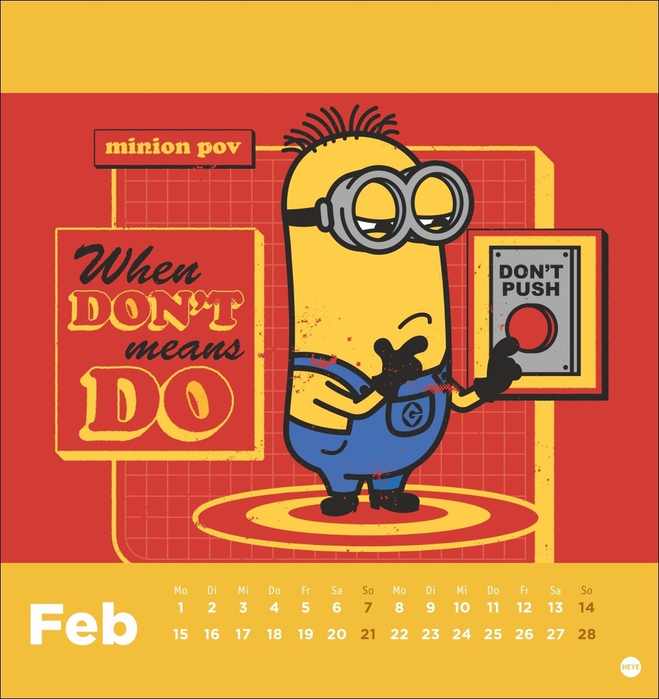 Weitere Ansicht: Minions Postkartenkalender 2027