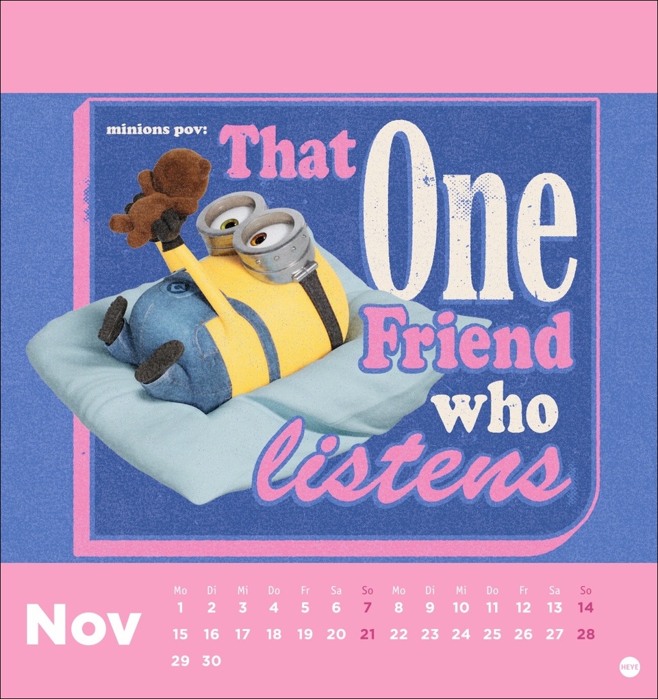 Weitere Ansicht: Minions Postkartenkalender 2027