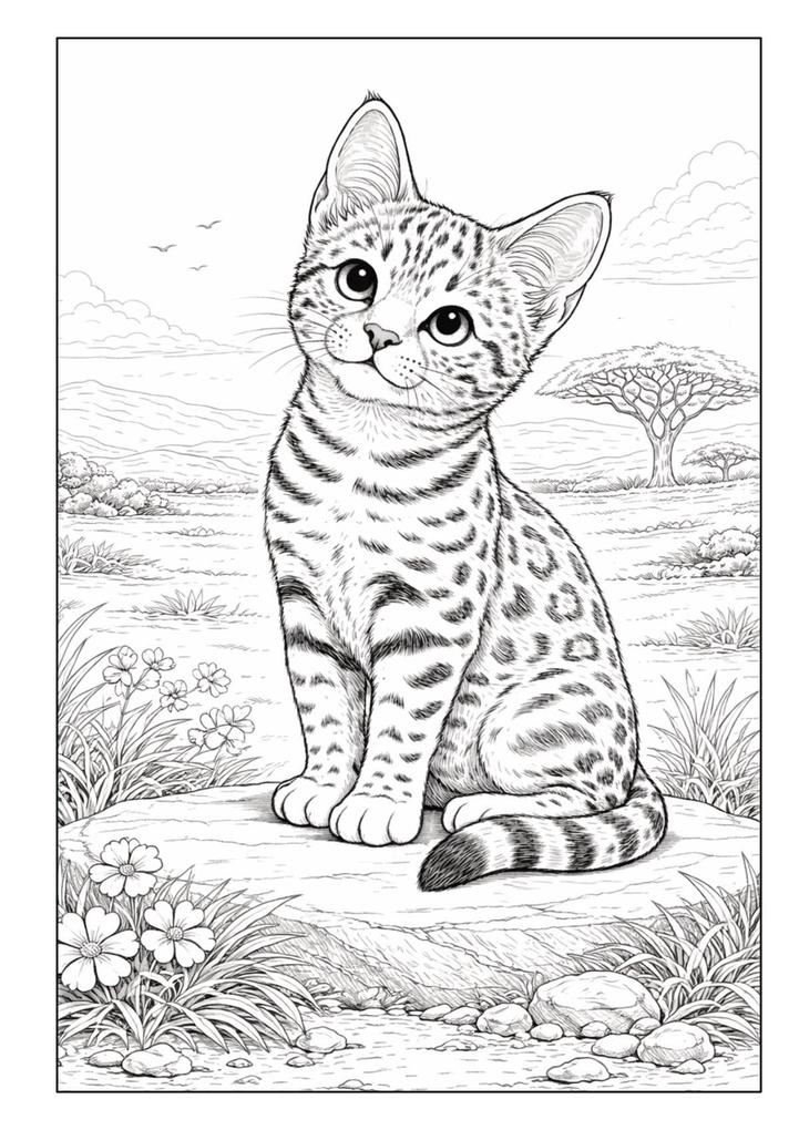 Weitere Ansicht: Katzen Malbuch für Kinder ab 8 Jahren und Erwachsene mit 50 detailreichen Ausmalmotiven | Josef Mickey Müller