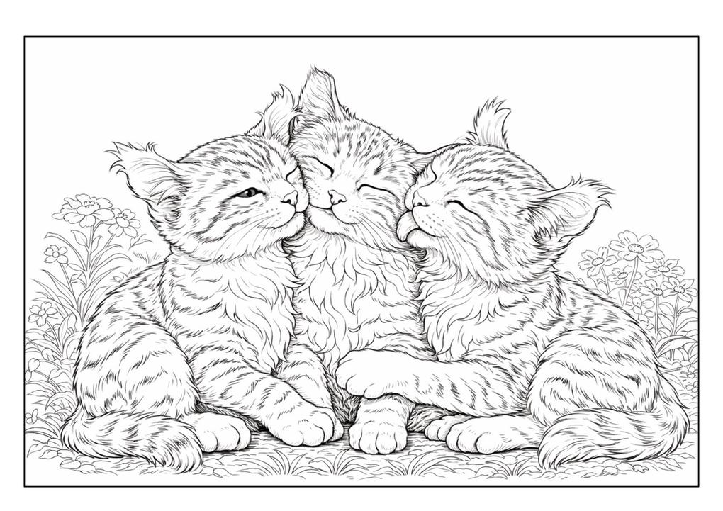 Weitere Ansicht: Katzen Malbuch für Kinder ab 8 Jahren und Erwachsene mit 50 detailreichen Ausmalmotiven | Josef Mickey Müller
