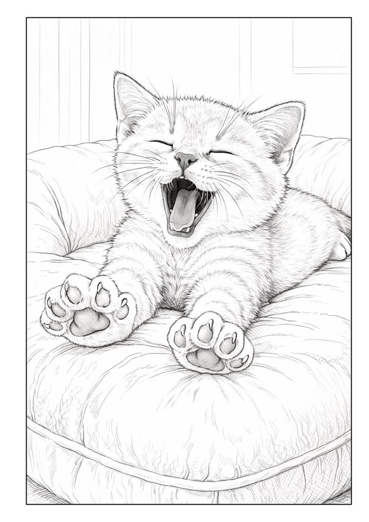 Weitere Ansicht: Katzen Malbuch für Kinder ab 8 Jahren und Erwachsene mit 50 detailreichen Ausmalmotiven | Josef Mickey Müller