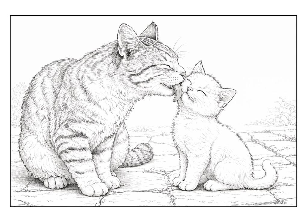 Weitere Ansicht: Katzen Malbuch für Kinder ab 8 Jahren und Erwachsene mit 50 detailreichen Ausmalmotiven | Josef Mickey Müller