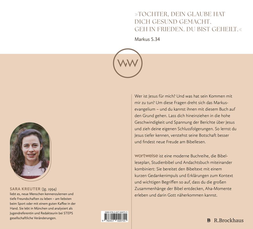 Weitere Ansicht: Das Bibellesebuch zu Markus | Sara Kreuter