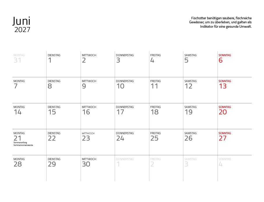 Weitere Ansicht: Otter Kalender 2027 Wandkalender Eintragkalender