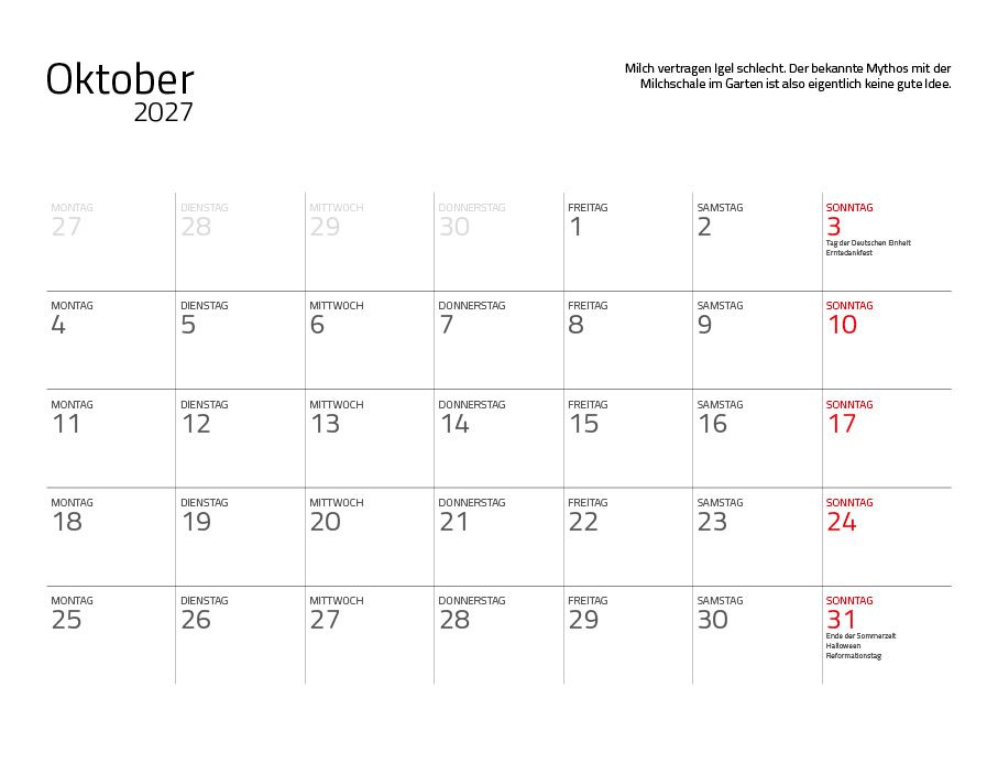 Weitere Ansicht: Igel 2027 Eintragkalender