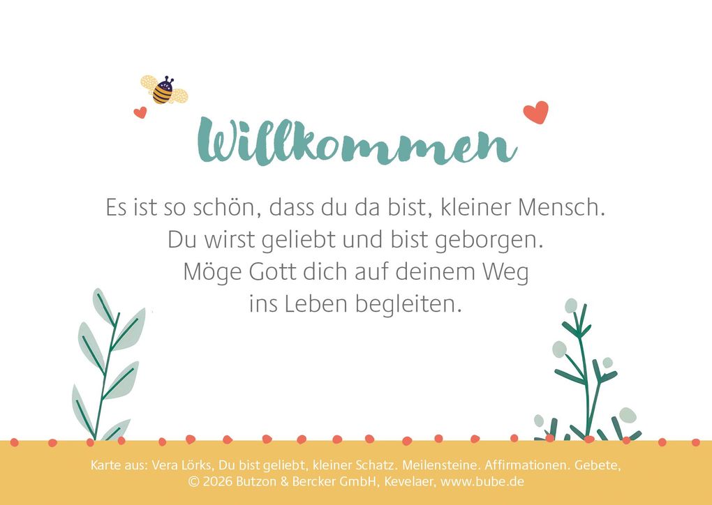 Weitere Ansicht: Du bist geliebt, kleiner Schatz | Vera Lörks