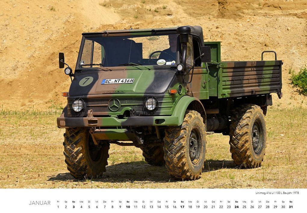 Weitere Ansicht: Unimog Klassiker Kalender 2027 | Jörg Hajt