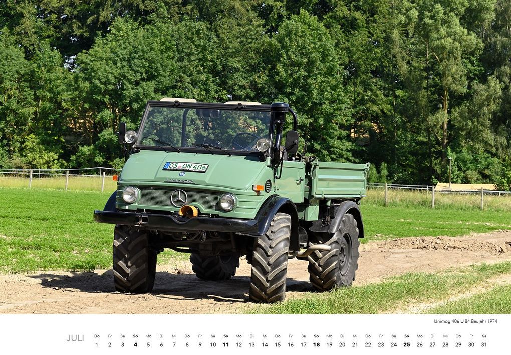 Weitere Ansicht: Unimog Klassiker Kalender 2027 | Jörg Hajt