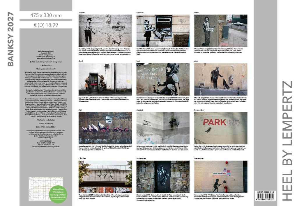 Weitere Ansicht: Banksy Kalender 2027