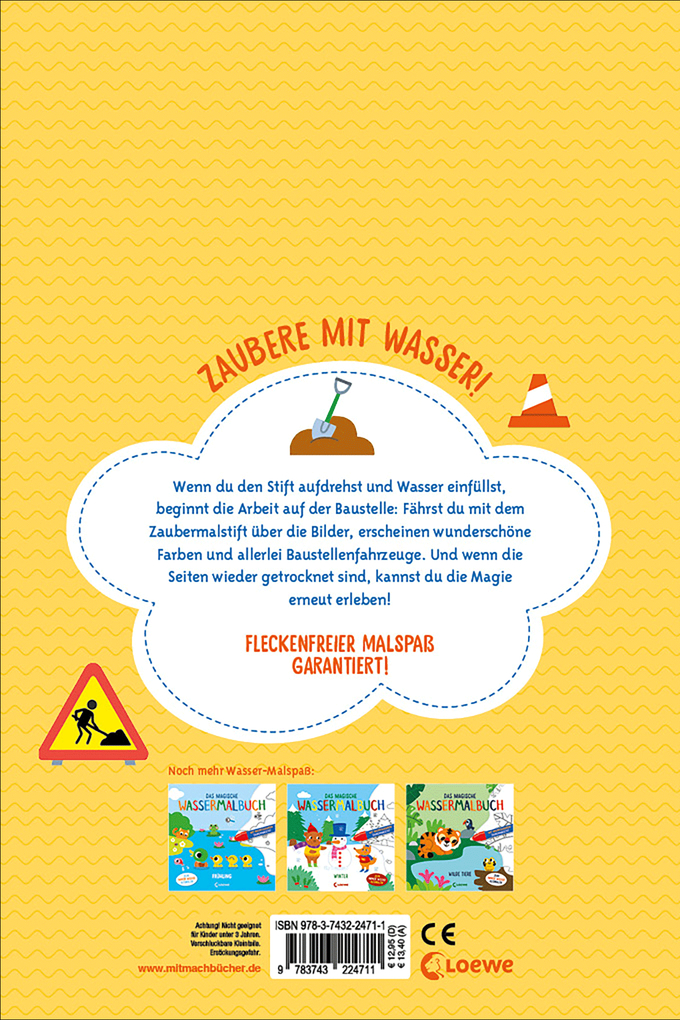 Weitere Ansicht: Das magische Wassermalbuch - Baustelle