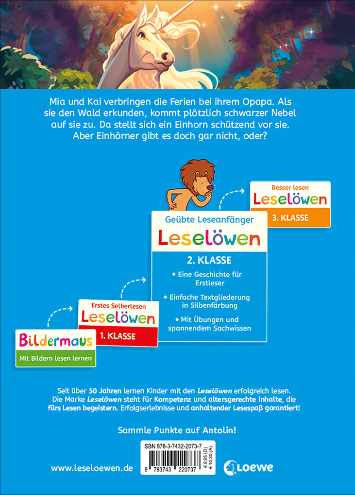 Weitere Ansicht: Leselöwen 2. Klasse - Das Geheimnis des weißen Einhorns | Marlene Jablonski