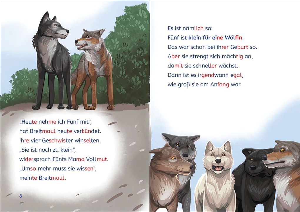 Weitere Ansicht: Leselöwen 2. Klasse - Das geheime Leben der Tiere - Die weiße Wölfin in Gefahr | Vanessa Walder