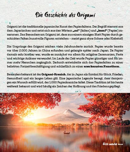 Weitere Ansicht: Origami-Wochenkalender 2027