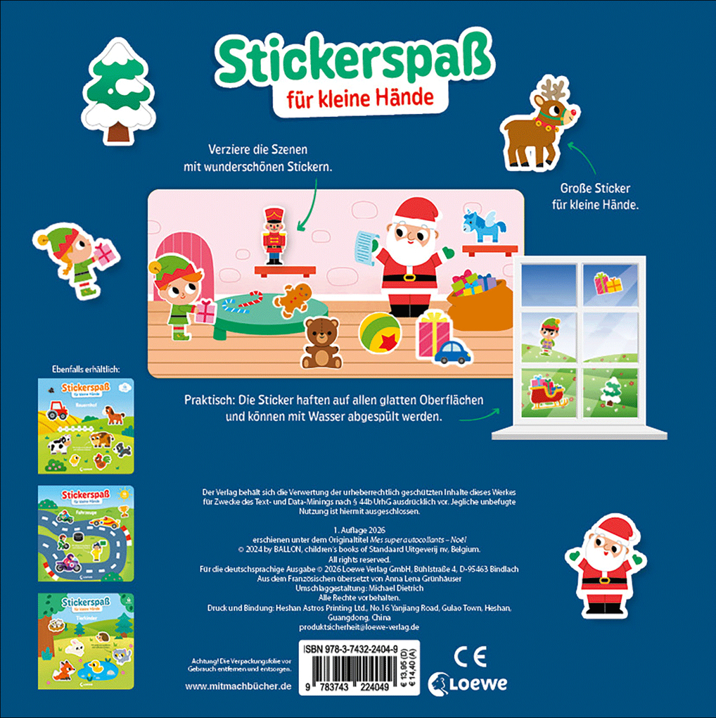 Weitere Ansicht: Stickerspaß für kleine Hände - Weihnachten