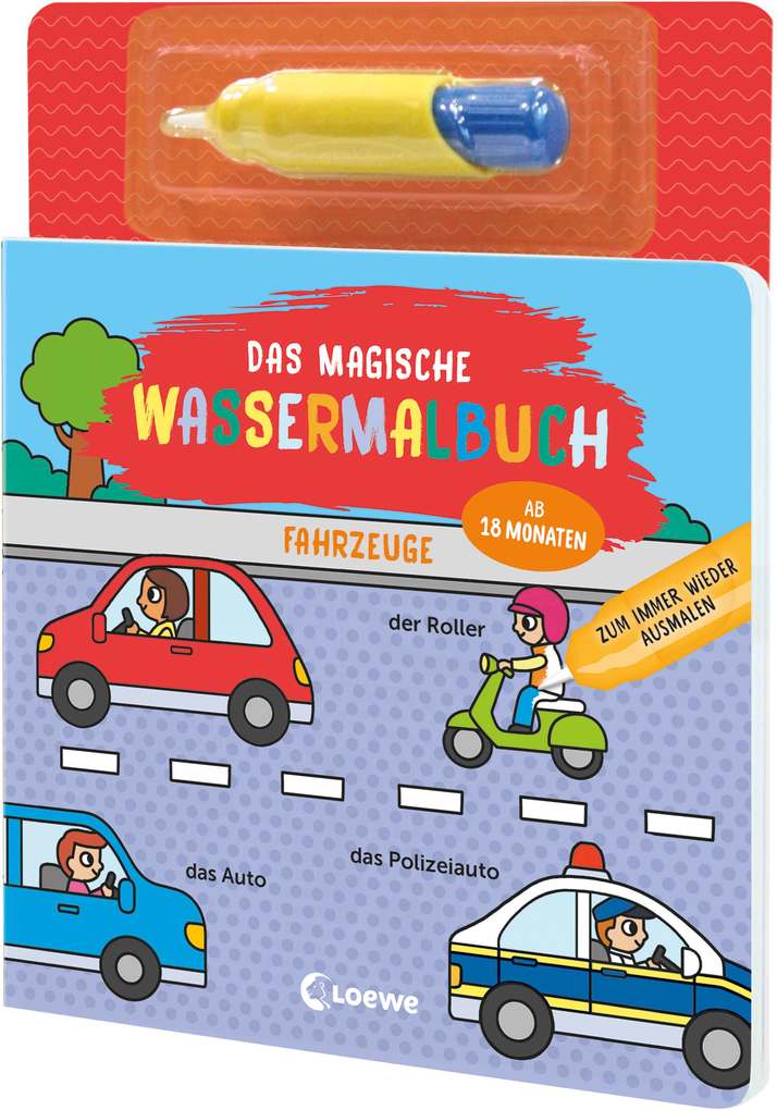 Weitere Ansicht: Das magische Wassermalbuch - Fahrzeuge
