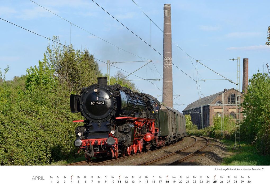 Weitere Ansicht: Dampfloks in Farbe Kalender 2027 | Jörg Hajt