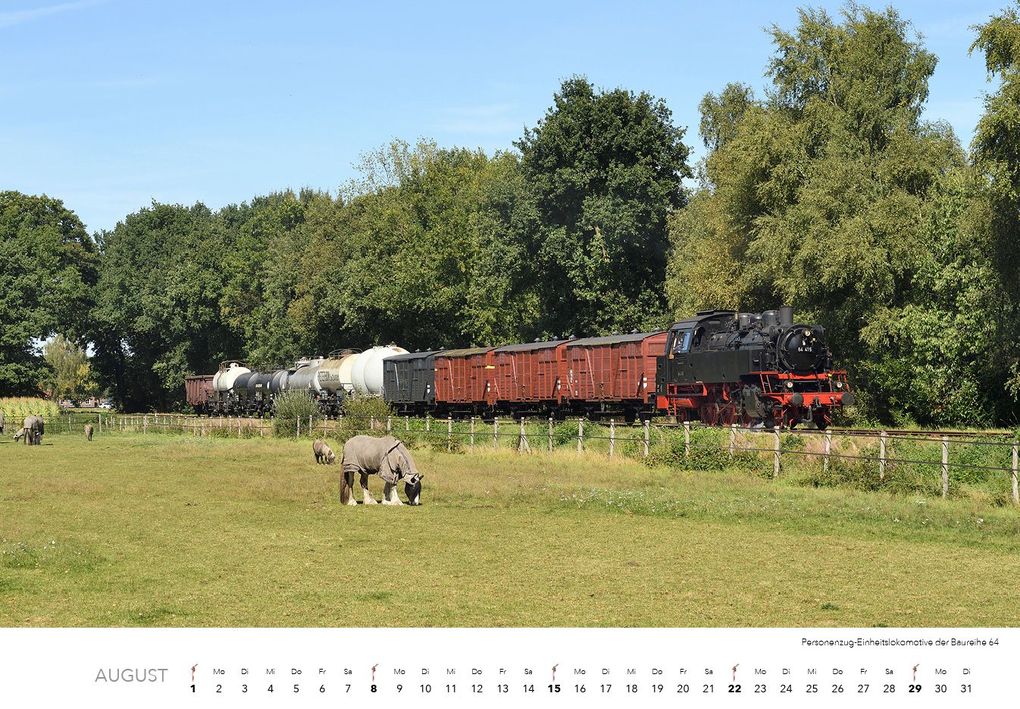 Weitere Ansicht: Dampfloks in Farbe Kalender 2027 | Jörg Hajt
