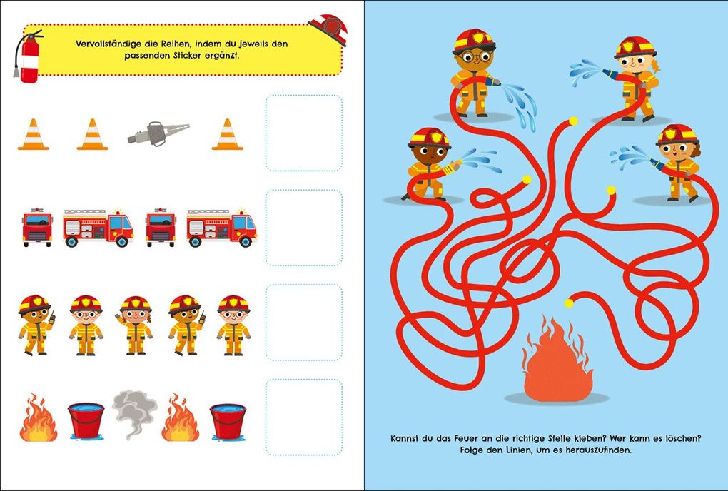 Weitere Ansicht: Meine Feuerwehr-Welt - Rätselspaß mit Stickern