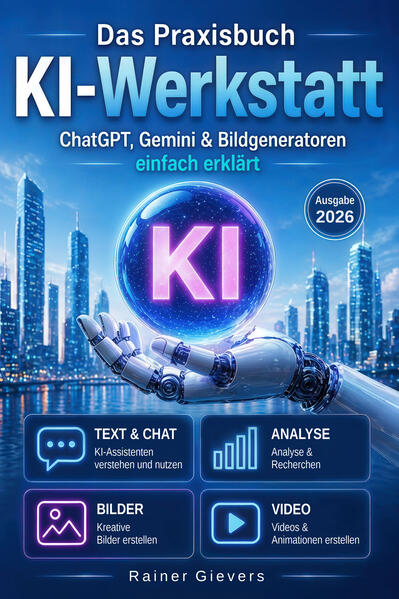 Produktbild: Das Praxisbuch KI-Werkstatt | Rainer Gievers