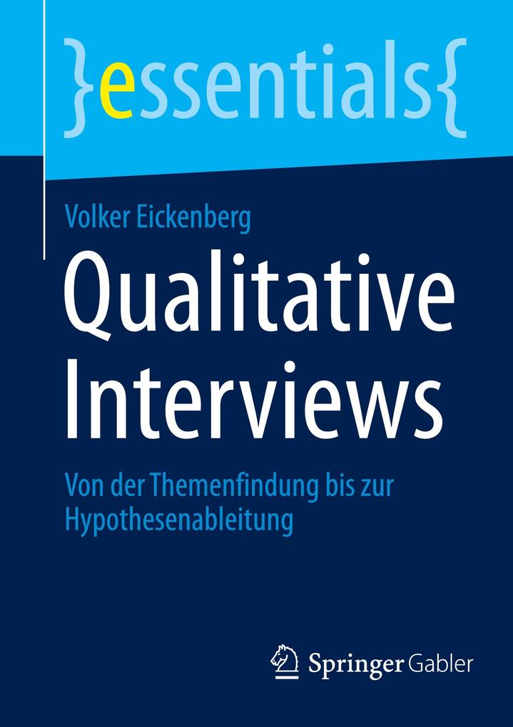 Produktbild: Qualitative Interviews | Volker Eickenberg