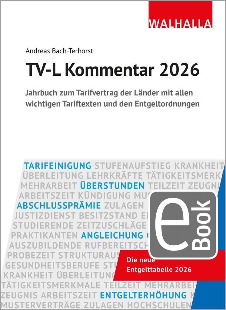 Produktbild: TV-L Kommentar 2026 | Andreas Bach-Terhorst