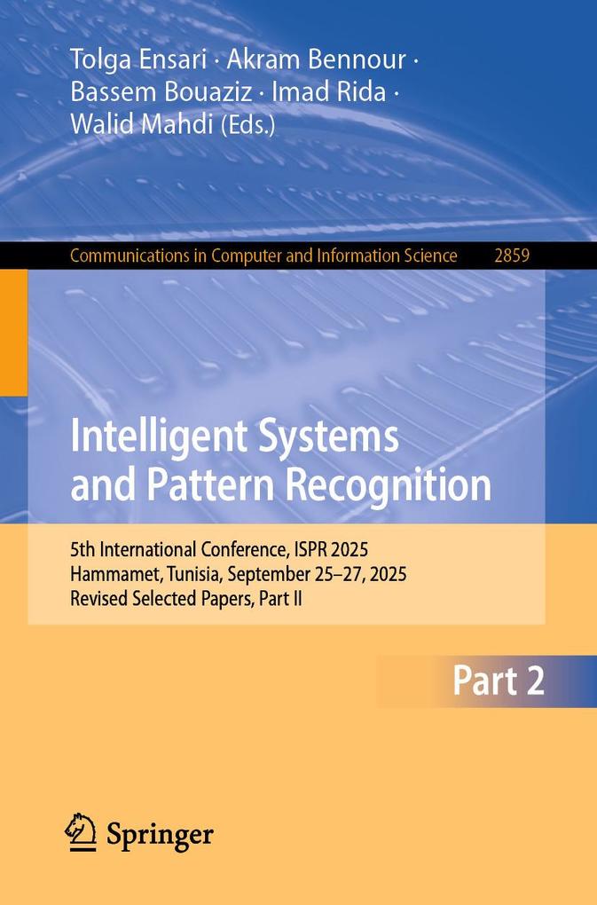Produktbild: Intelligent Systems and Pattern Recognition