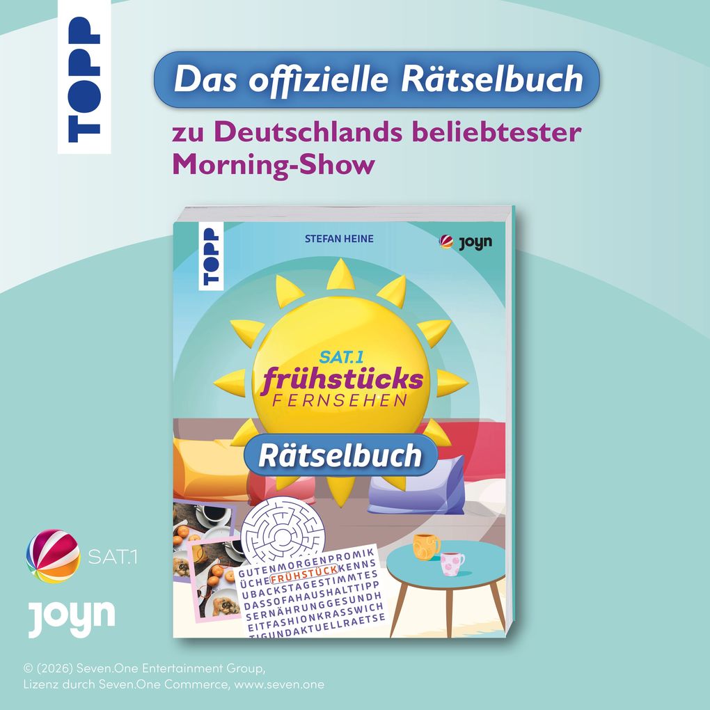 Weitere Ansicht: Das SAT.1-Frühstücksfernsehen-Rätselbuch | Stefan Heine