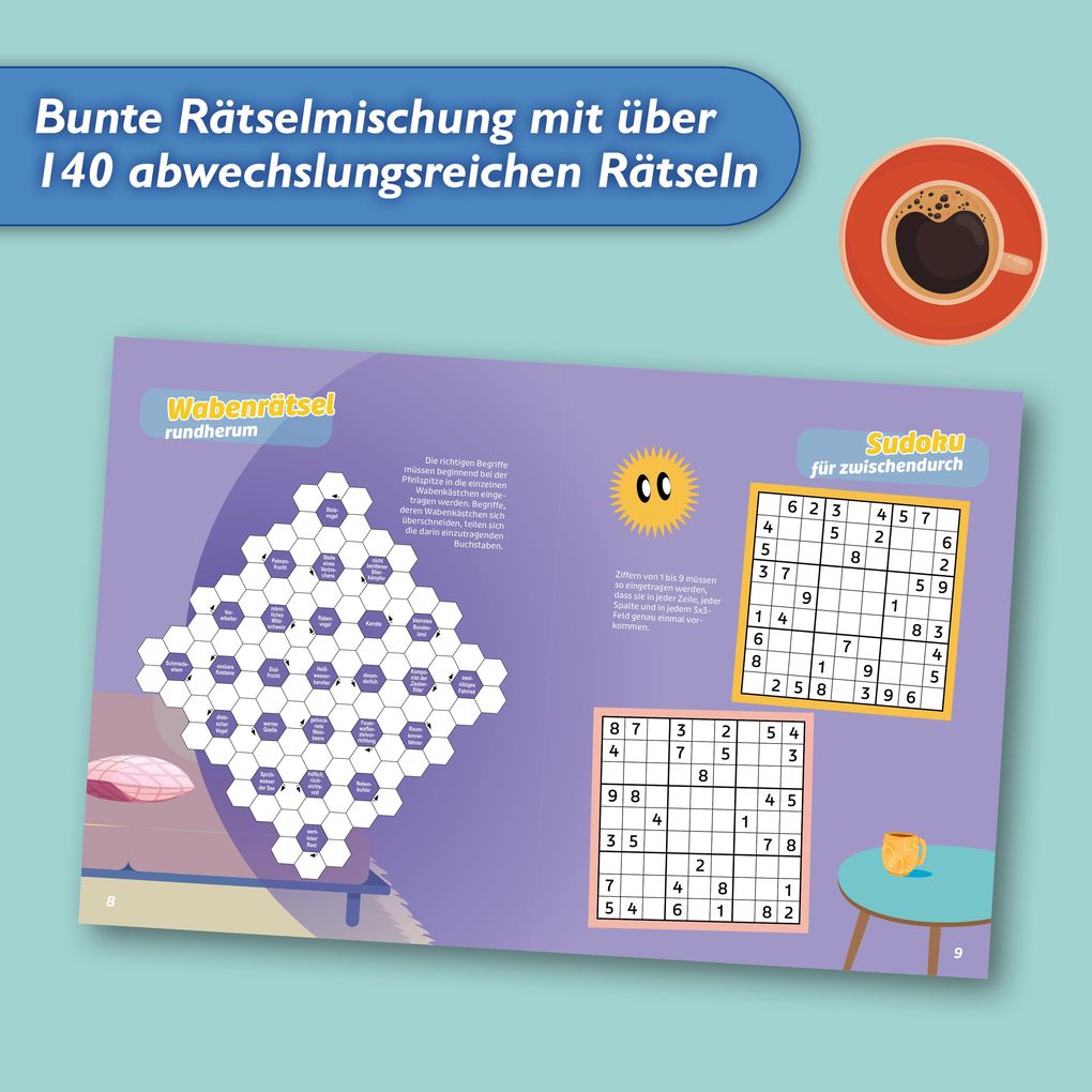 Weitere Ansicht: Das SAT.1-Frühstücksfernsehen-Rätselbuch | Stefan Heine