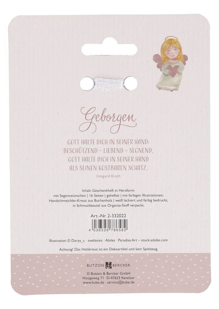 Weitere Ansicht: Du bist von Gott geliebt. Geschenkset zur Taufe (rosa)
