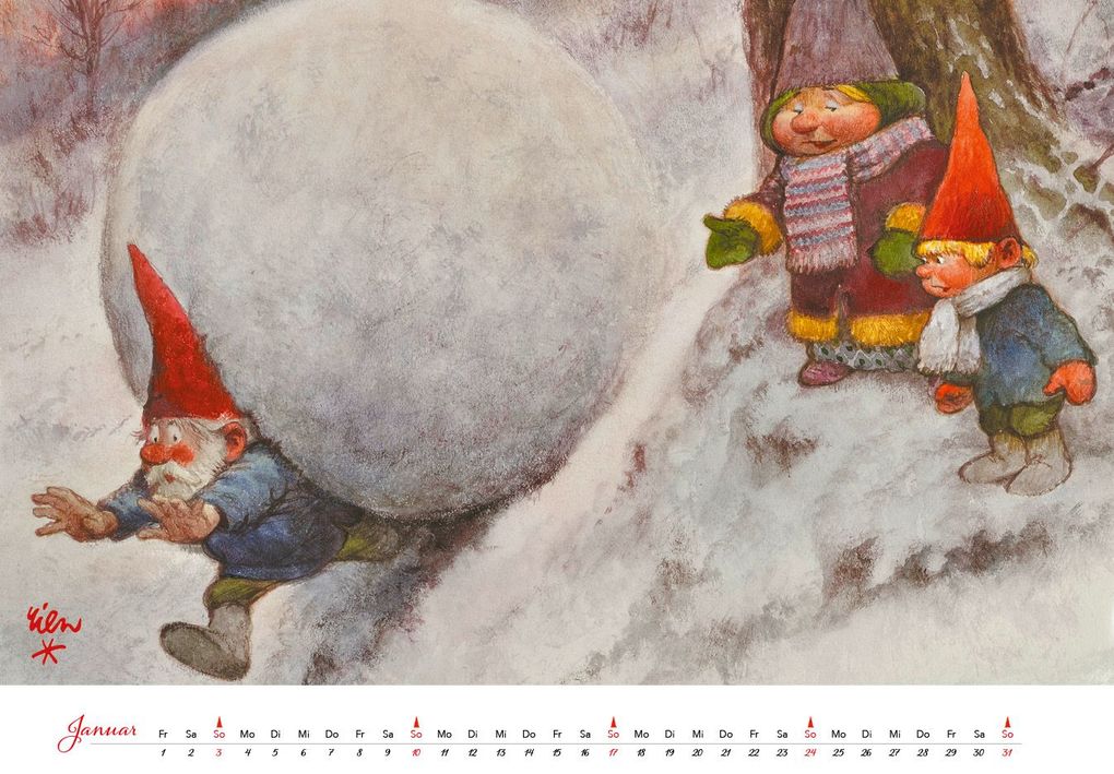 Weitere Ansicht: Heinzelmännchen Kalender 2027 | Rien Poortvliet