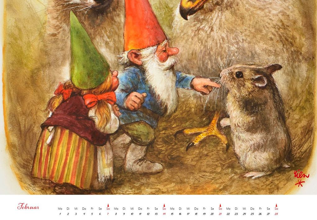 Weitere Ansicht: Heinzelmännchen Kalender 2027 | Rien Poortvliet