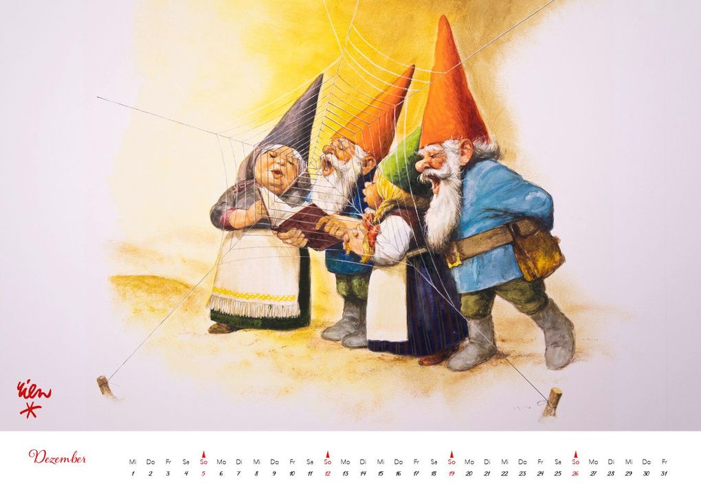 Weitere Ansicht: Heinzelmännchen Kalender 2027 | Rien Poortvliet