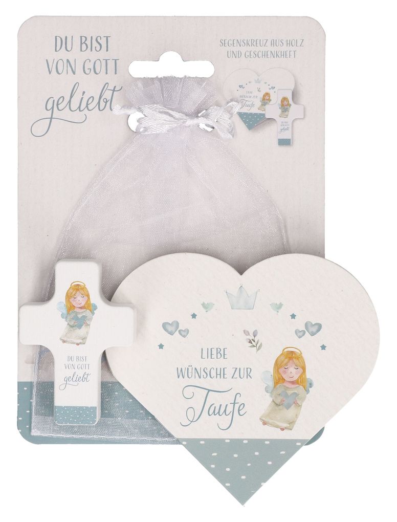 Weitere Ansicht: Du bist von Gott geliebt. Geschenkset zur Taufe (blau)