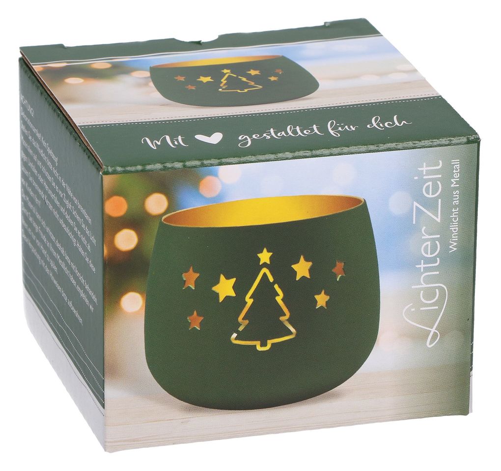 Weitere Ansicht: Weihnachten. Windlicht aus Metall