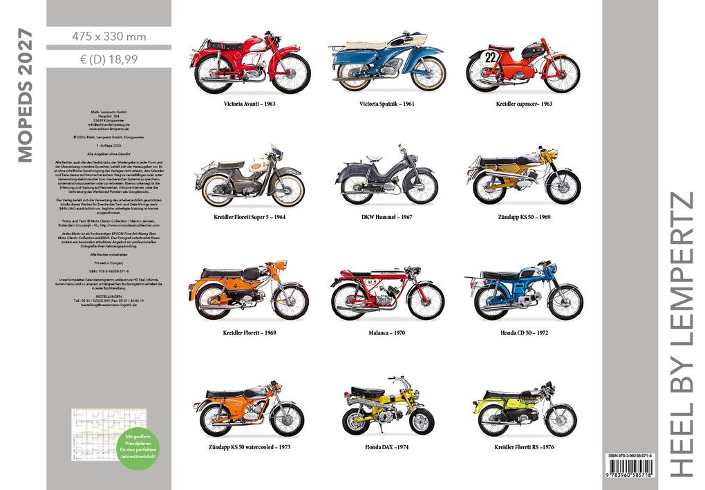 Weitere Ansicht: Mopeds 2027 Kalender
